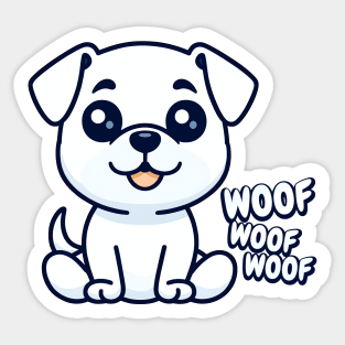 WOOF WOOF WOOF Sticker